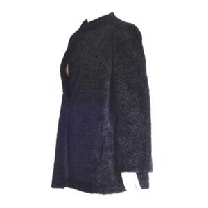 Mar-Lo Capital Garment Co. Montreal Classy Black Looped Velvet Coat - Montreal